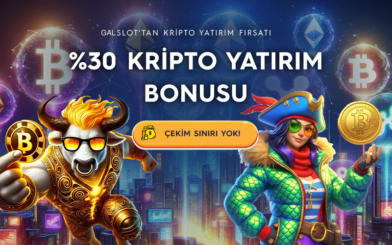 %30 Kripto Yatırım Bonusu | Galslot’ta Kripto ile Kazancını Katla! Thumbnail
