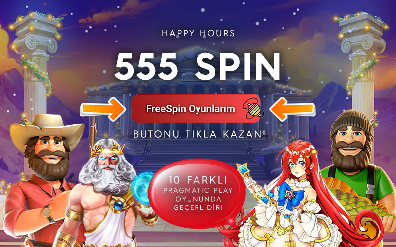 🎰 555 Happy Hours Freespin Bonusu | Galslot Yeni Giriş Thumbnail